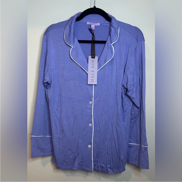 NWT HALE BOB PJ SET WITH LONG SLEEVE TOP AND SHORTS M - Picture 4 of 8